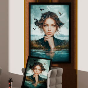 DARK WOMEN PHOTO FRAME