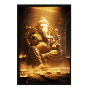 Ganesha Framed Art Print-D9