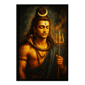 Meditative Shiva Framed Art Print-D11