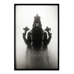 Lord Venkateswara Silhouette Framed Art Print-D10
