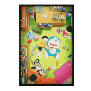 Doraemon & Friends Room Fun Framed Anime Art Print