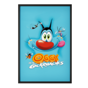 Oggy and the Cockroaches Cartoon Chaos Framed Art Print