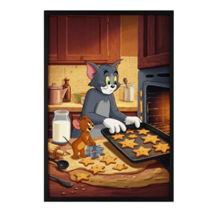 Tom & Jerry Baking Fun Framed Art Print