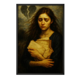 Heartbreak & Hope: Emotive Framed Art Print