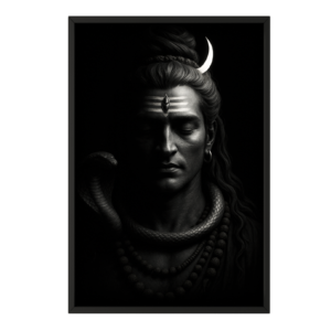 Divine Serenity: Lord Shiva Framed Art Print