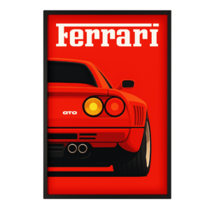 Ferrari GTO Classic Supercar Art Print