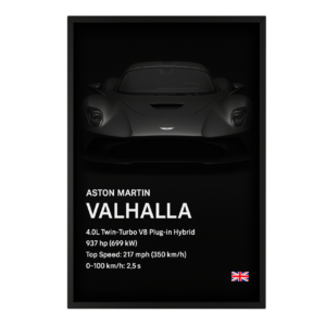 Aston Martin Valhalla Hybrid Framed Art