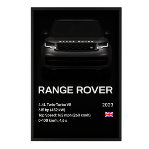Range Rover Luxury SUV Performance Specs Framed Art