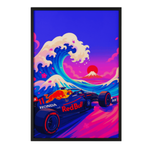 Red Bull F1 & Great Wave Art Print