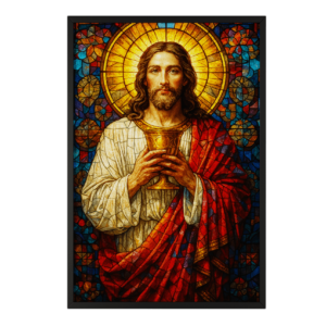 Jesus Christ Stained Glass Portrait