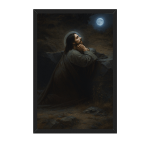 Jesus Praying at Gethsemane Framed Artwork